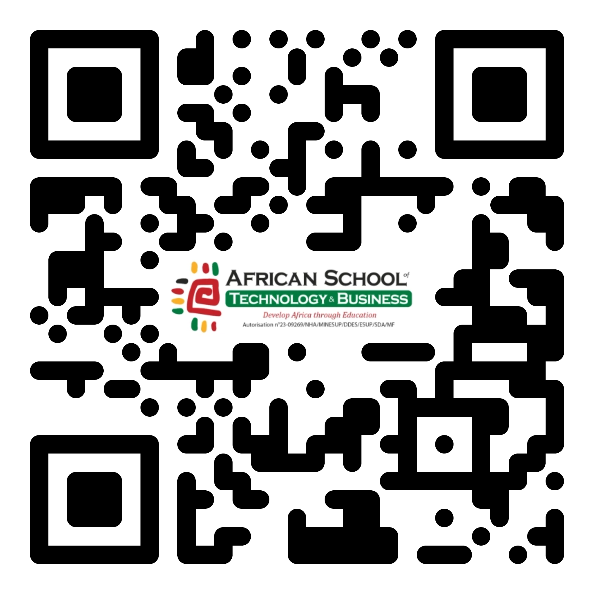 QR code of the ASTEB location